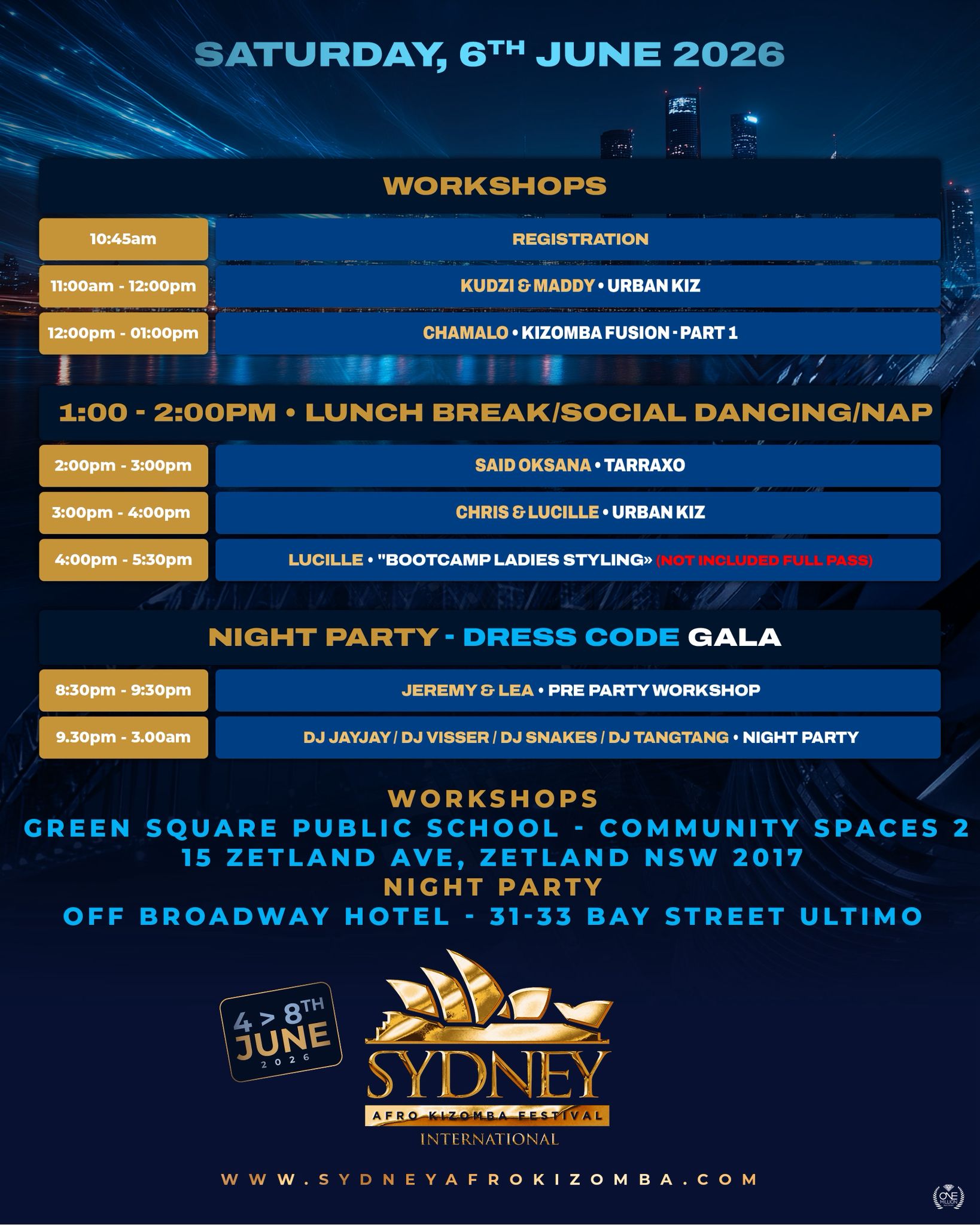 timetable - Sydney Afro Kiz 26 - 3